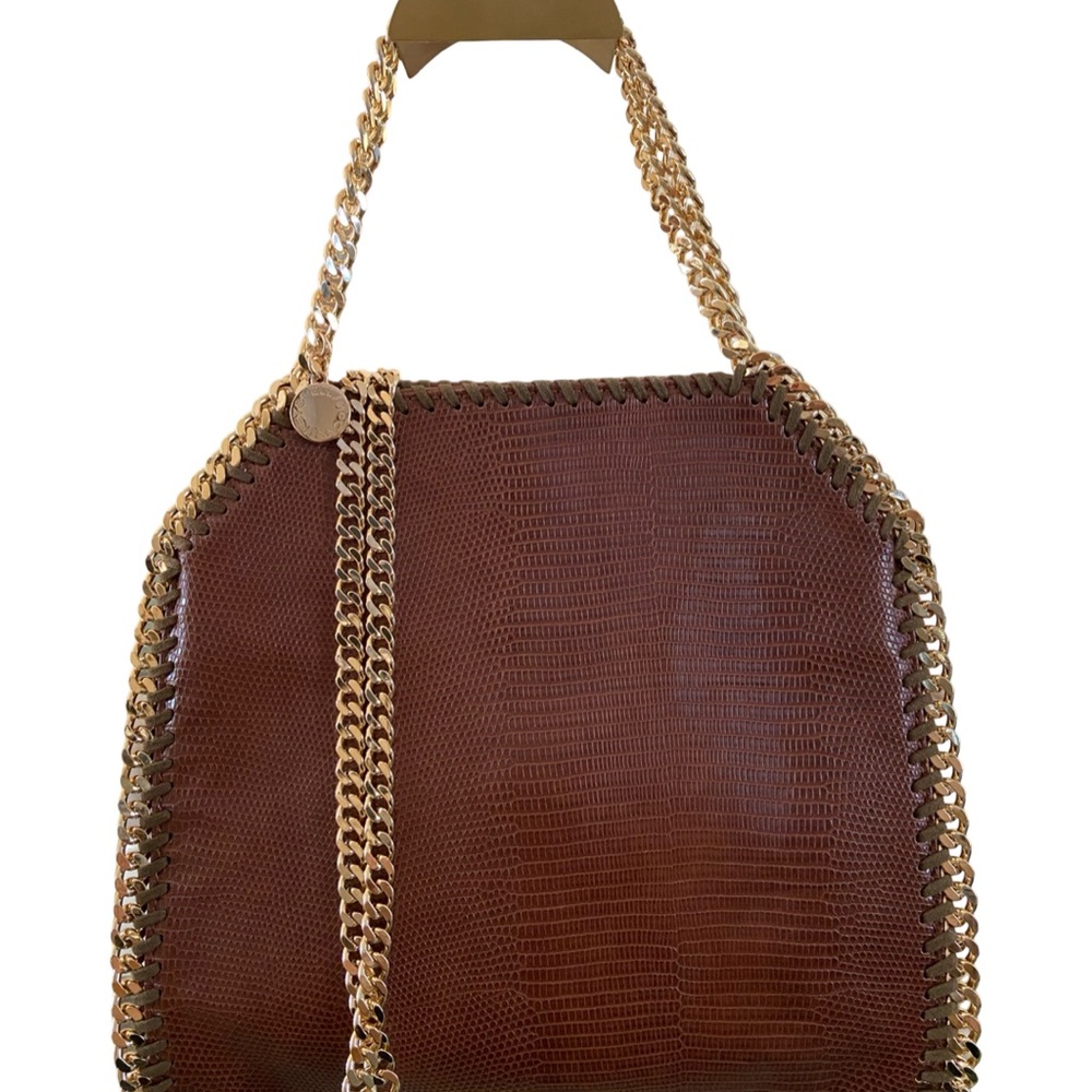 STELLA MCCARTNEY Scale-Embossed Mini Falabella Vegan Bag
